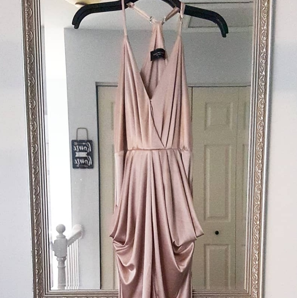 Akira Rose Gold Dress